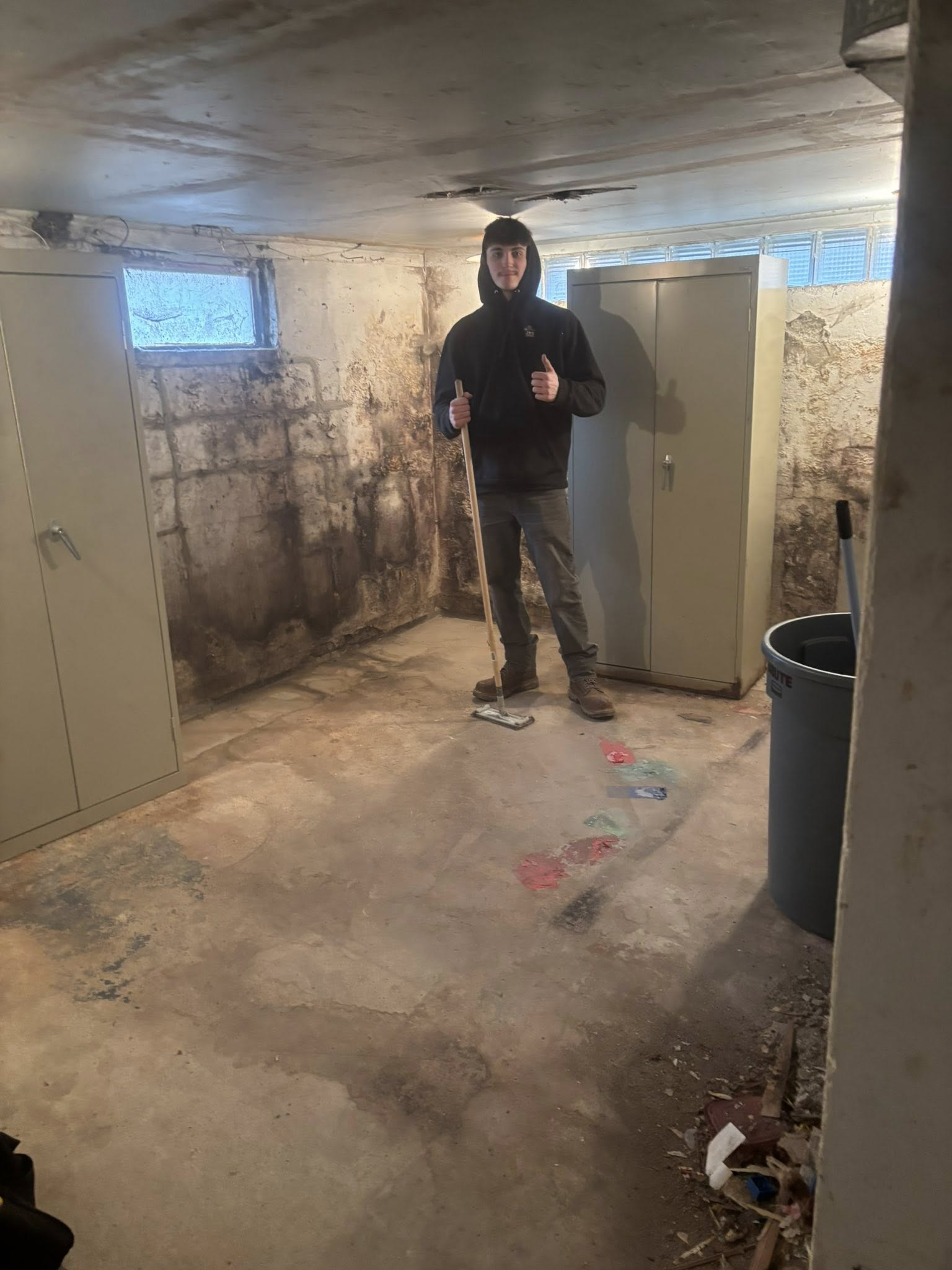 Basement after cleanout